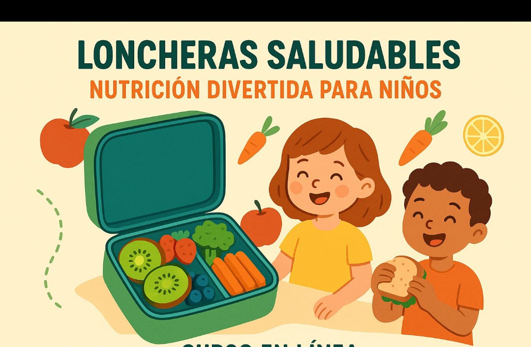 PRESENTA A DOS NIÑOS EMOCIOANDOS DISFRUTANDO DE UNA LONCHERA LLANA DE FRUTAS Y VERDURAS 
